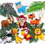 Bộ Khâu Hình Động Vật Vải Nỉ An Toàn Cho Bé, 10 Chủ Đề, Phù Hợp Cho Bé Từ 5 Tuổi