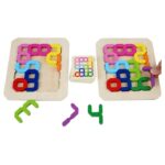 Đồ Chơi Bộ Xếp Số Đối Kháng Theo Hình Bằng Gỗ, Đồ Chơi Cho Bé Từ 3 Tuổi