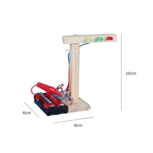 DIY Bé Lắp Ghép Đèn Giao Thông Bằng Gỗ, Đồ Chơi STEM/STEAM, Đồ Chơi Giáo Dục, Phù Hợp Cho Bé Từ 6 Tuổi
