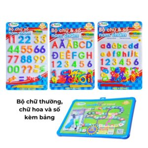 Bộ Xếp Chữ Cái Nam Châm, Bé Học Chữ Cái, Nhựa An Toàn Cho Bé, Phù Hợp Cho Bé Từ 3 Tuổi, Tặng Kèm Bảng