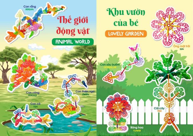 3 Đồ Chơi Lắp Ráp, Đồ Chơi Xếp Hình Hoa, Kính Vạn Hoa, Nhựa An Toàn, Phù Hợp Cho Bé Từ 2 Tuổi