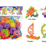 Đồ Chơi Lắp Ráp, Đồ Chơi Xếp Hình Hoa, Kính Vạn Hoa, Nhựa An Toàn, Phù Hợp Cho Bé Từ 2 Tuổi
