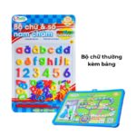 Bộ Xếp Bảng Chữ Cái Nam Châm, Bé Học Chữ Cái, Nhựa An Toàn Cho Bé, Phù Hợp Cho Bé Từ 3 Tuổi, Tặng Kèm Bảng