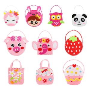 Túi Xách Thủ Công Cho Bé Tự Làm, Đồ Chơi Cho Bé Gái 5 Tuổi Trở Lên, Đồ Handmade Bằng Vải Nỉ