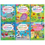 Bộ 6 Sách Tô Màu Cho Bé, 365 Ngày Tô Màu Khám Phá Thế Giới, Sách Cho Bé 2-6 Tuổi