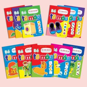 Bộ 11 Sách Tô Màu Cho Bé, Bé Tập Tô Màu, Sách Cho Bé 3 Tuổi Trở Lên