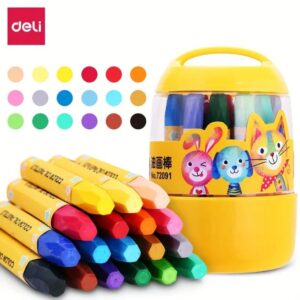 Màu Sáp Dầu Deli Giúp Bé Tô Màu Sáng Tạo, Phù Cho Bé Từ 4 Tuổi