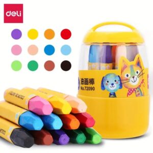 Màu Sáp Dầu Deli Giúp Bé Tô Màu Sáng Tạo, Phù Cho Bé Từ 4 Tuổi