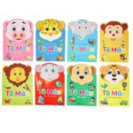 Bộ 8 Sách Tô Màu Cho Bé, Tặng Kèm Màu Tô Cho Bé, Phù Hợp Cho Bé Từ 3 Tuổi