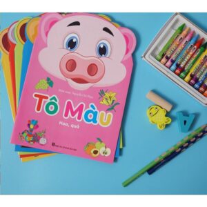 Bộ 8 Sách Tô Màu Cho Bé, Tặng Kèm Màu Tô Cho Bé, Phù Hợp Cho Bé Từ 3 Tuổi