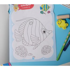 Bộ 8 Sách Tô Màu Cho Bé, Tặng Kèm Màu Tô Cho Bé, Phù Hợp Cho Bé Từ 3 Tuổi